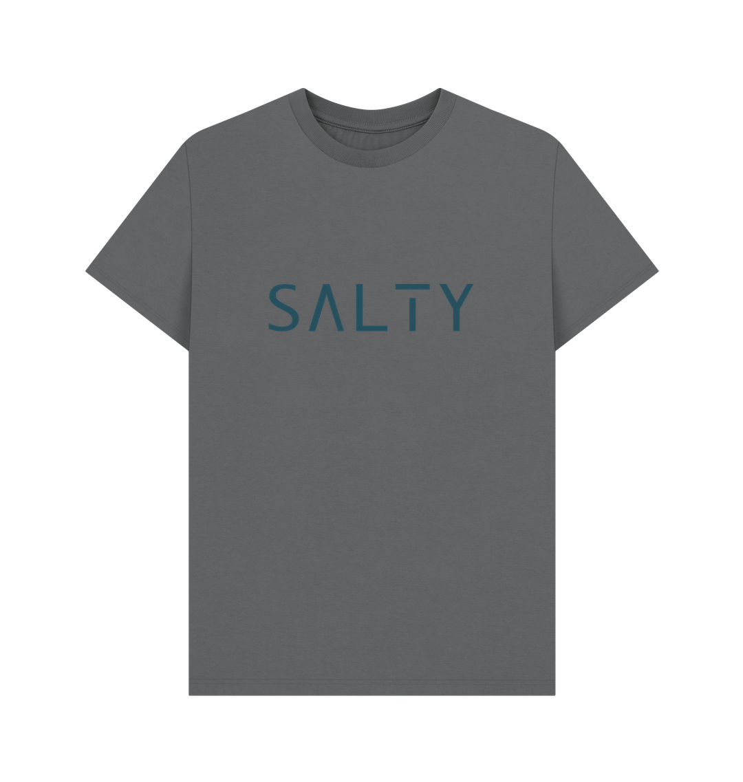 Slate Grey Printed T-shirt Front