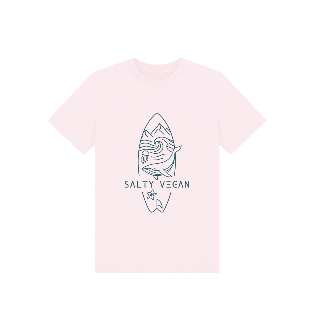 Pink Printed Kids T-Shirt Front