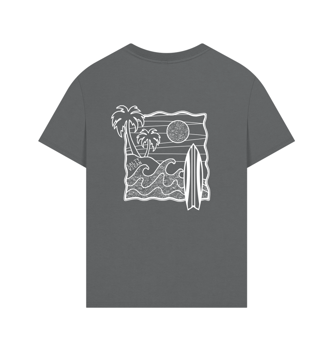 Slate Grey Printed T-shirt Back