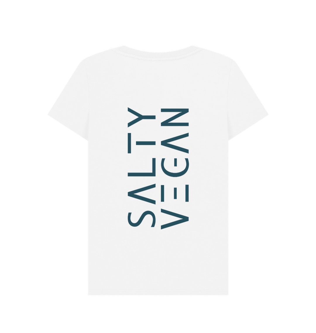 White Printed T-shirt Back