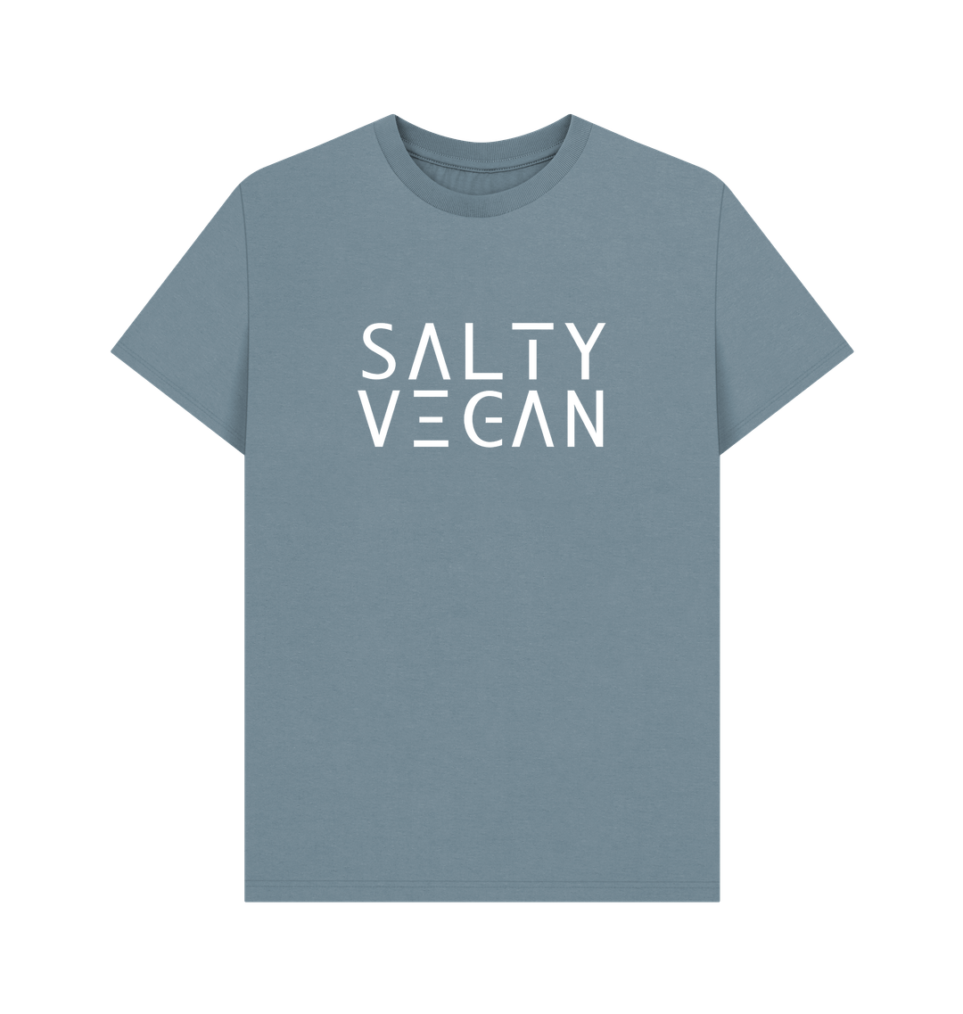 Stone Blue Printed T-shirt Front