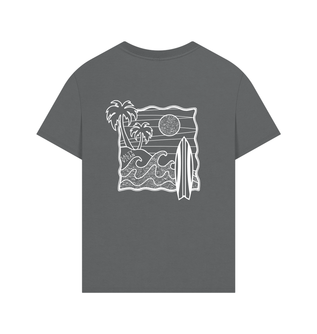 Slate Grey Printed T-shirt Back