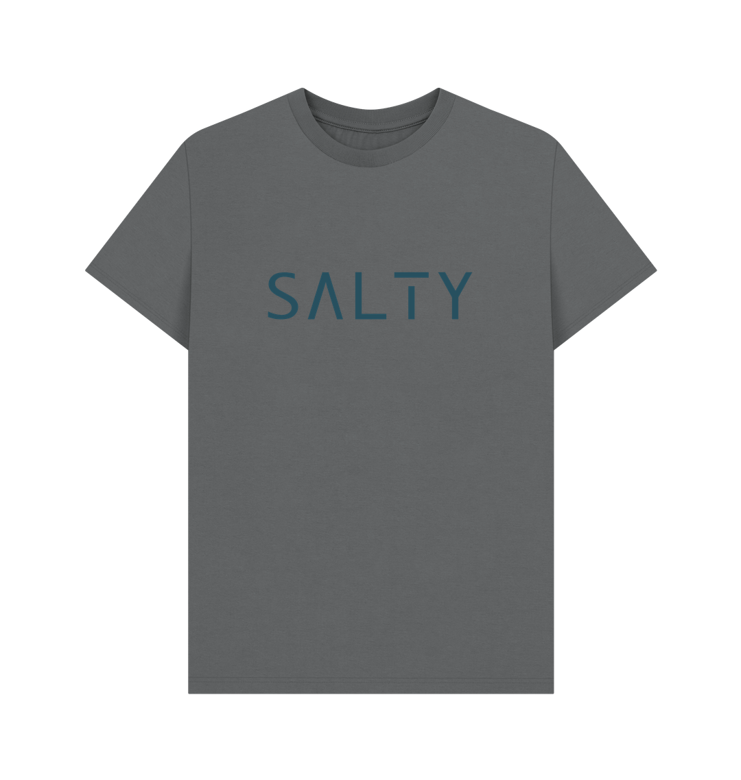 Slate Grey Printed T-shirt Front