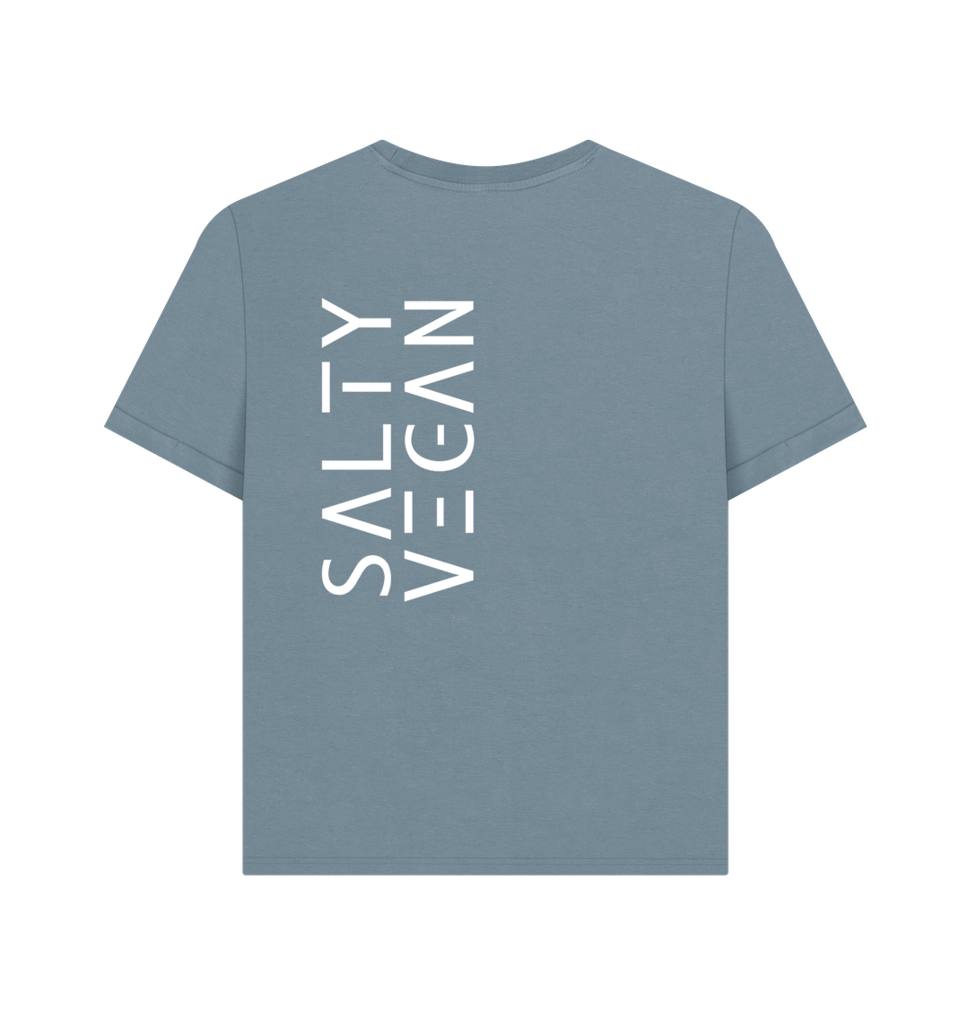 Stone Blue Printed T-shirt Back