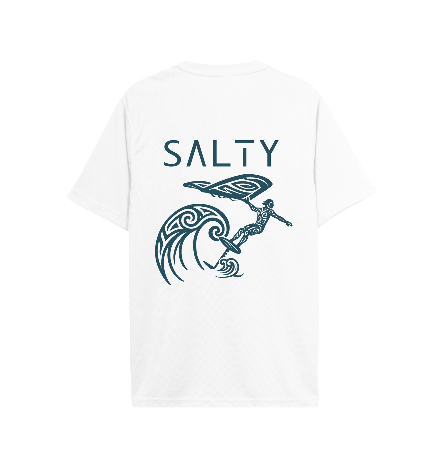 Arctic White Printed T-shirt Back