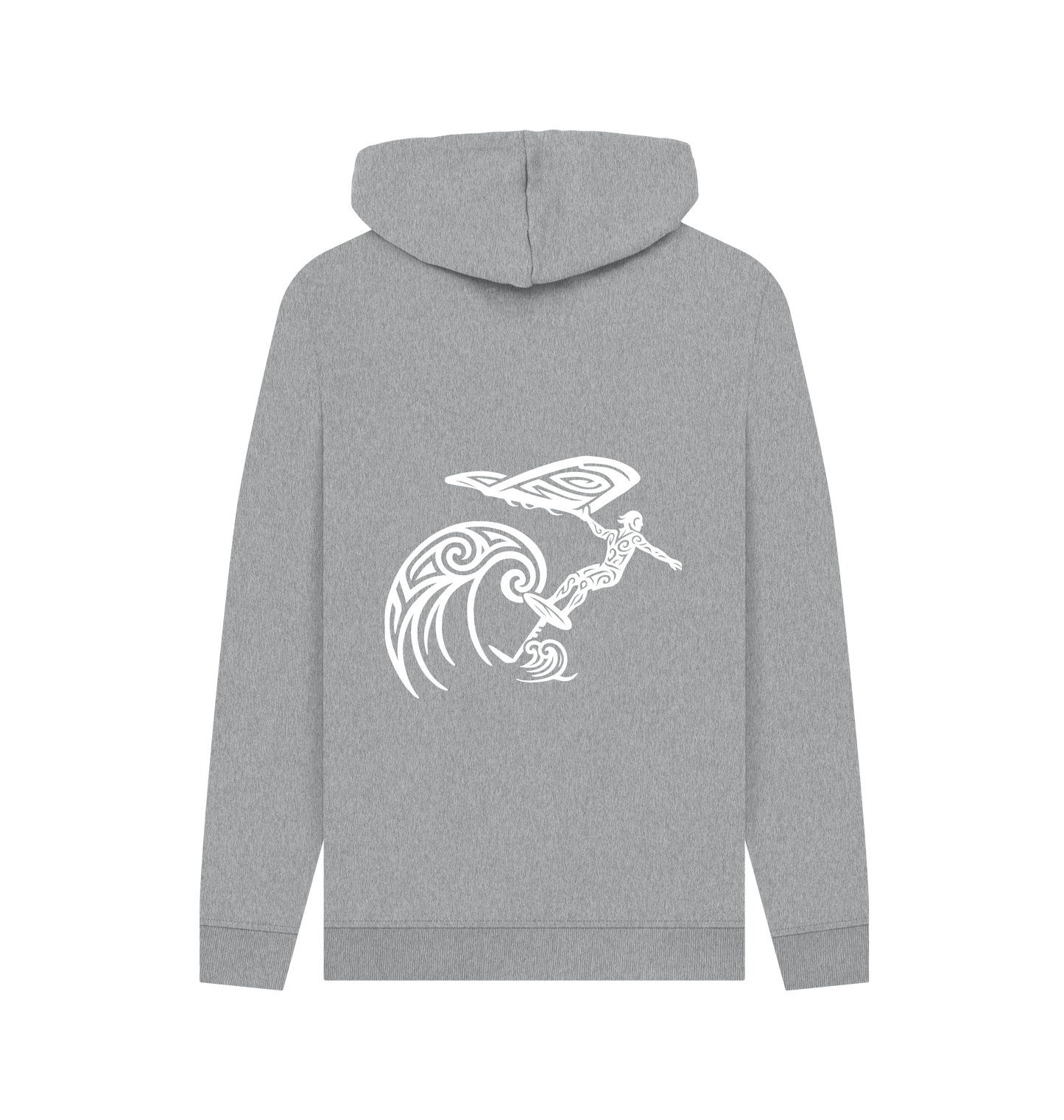Light Heather Printed Hoody Back