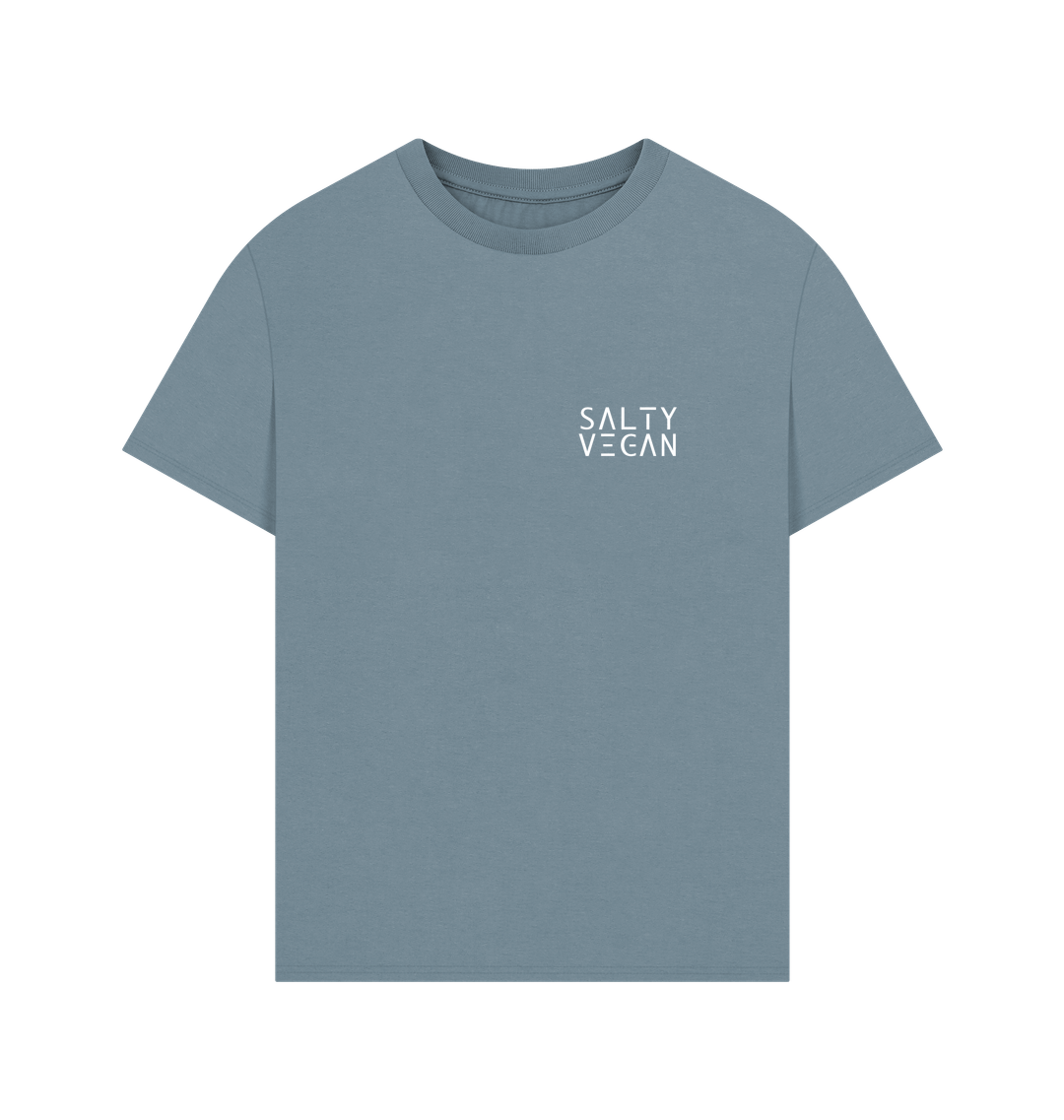 Stone Blue Printed T-shirt Front