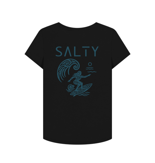 Black Printed T-shirt Back