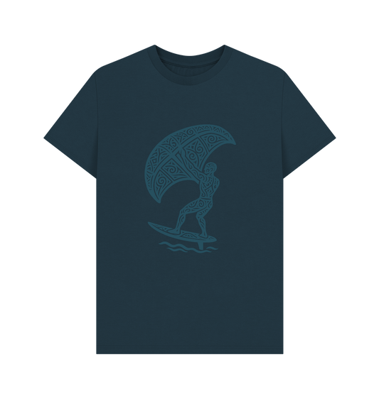 Denim Blue Printed T-shirt Front