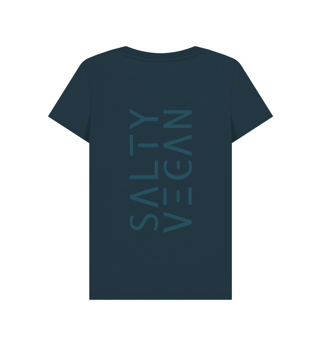 Denim Blue Printed T-shirt Back