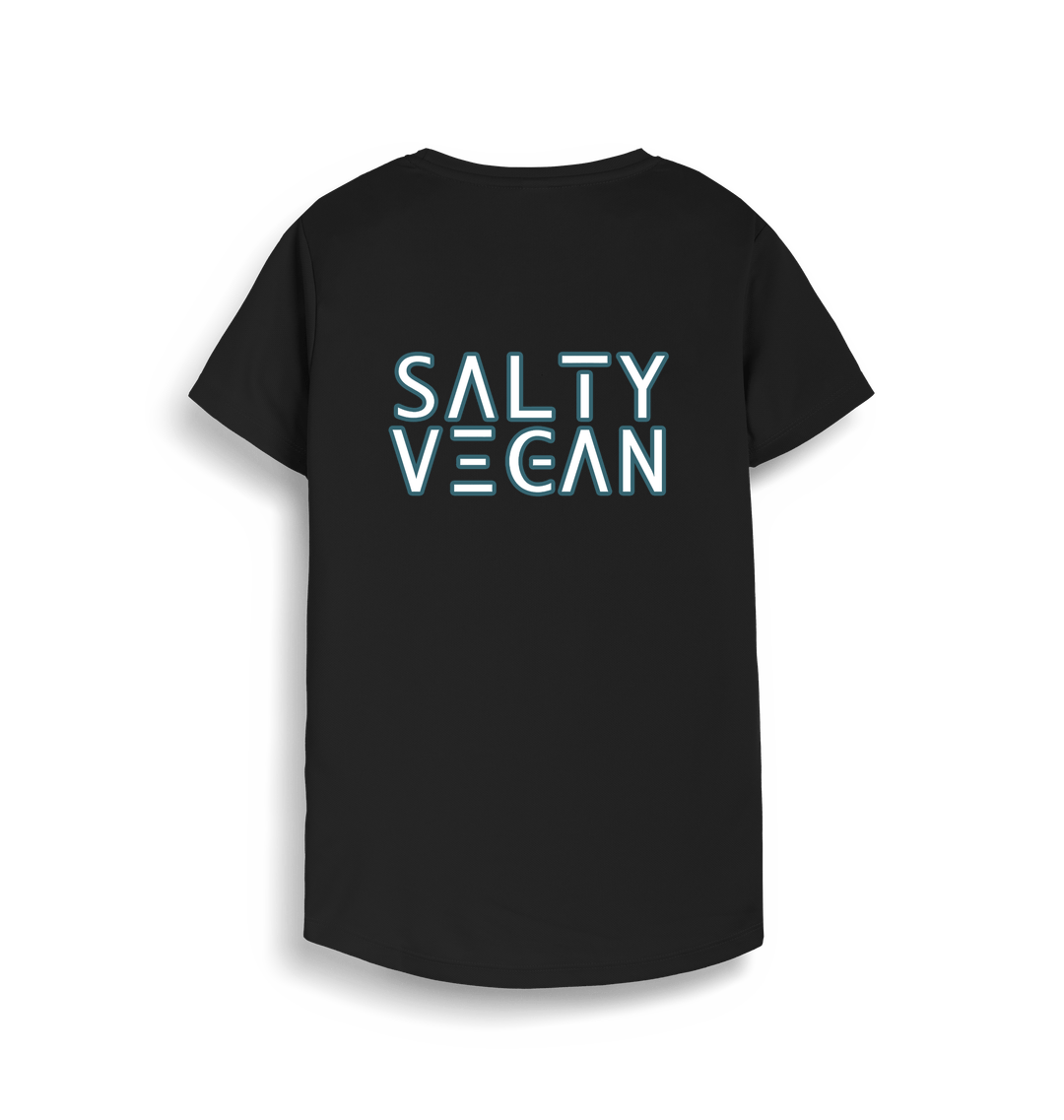 Jet Black Printed T-shirt Back