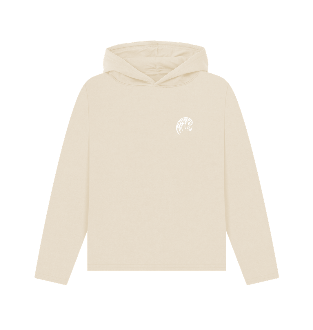 Oat Printed Hoody Front