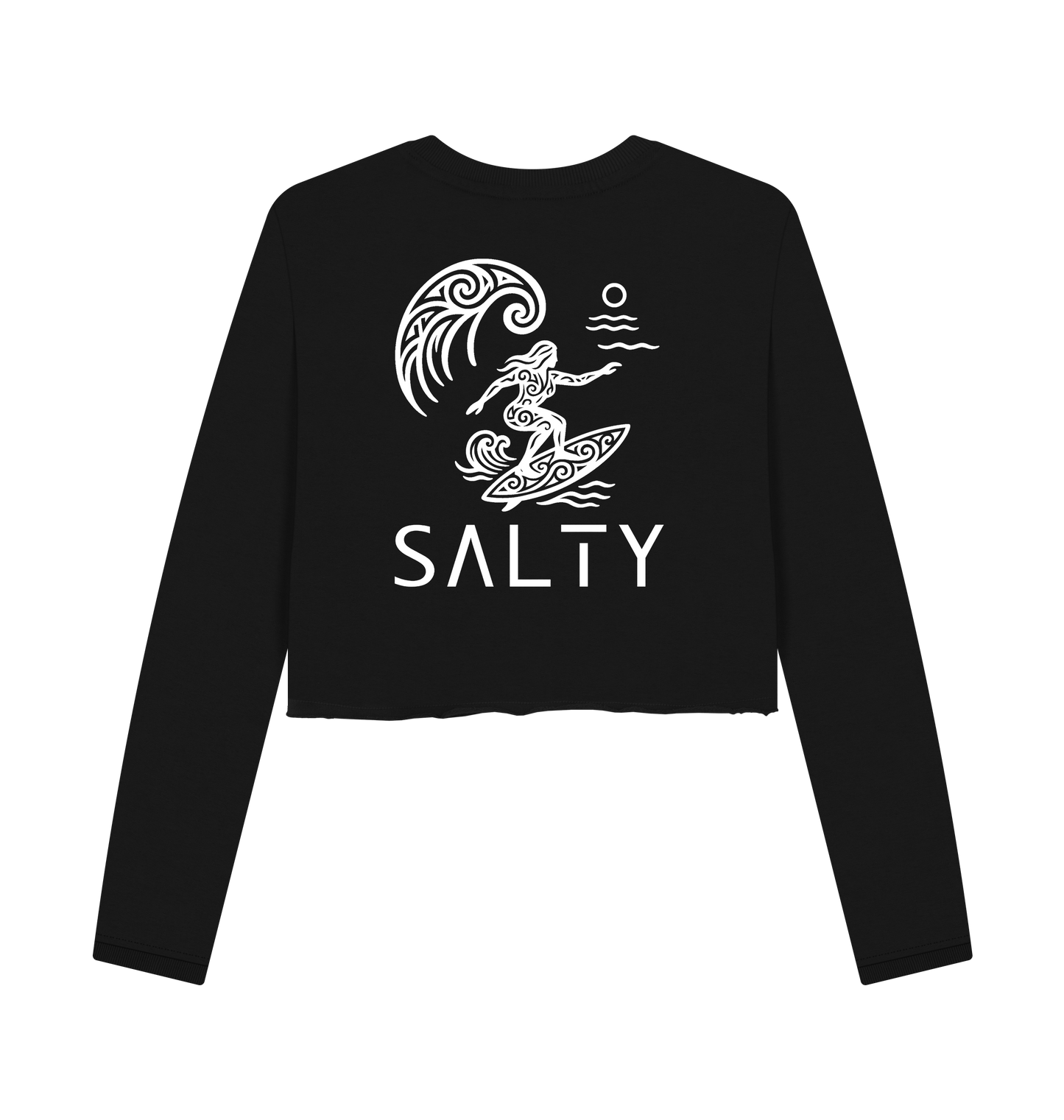 Black Printed Boxy Jumpers Back