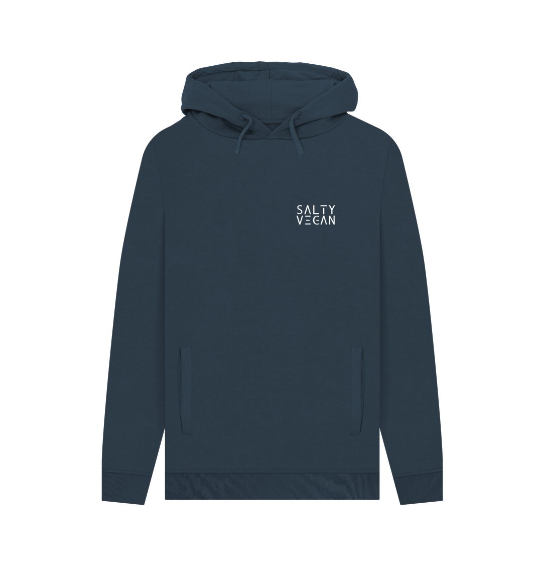 Navy Printed Hoody Front