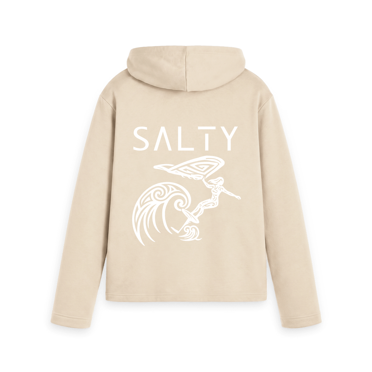 Oat Printed Hoody Back