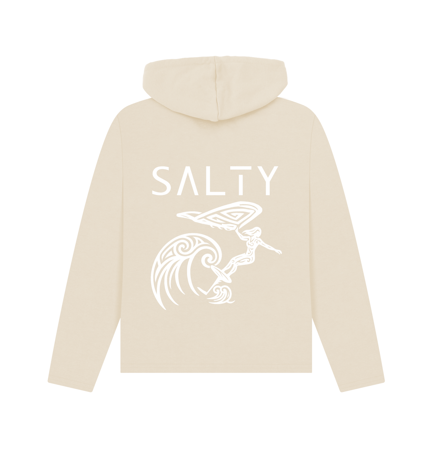 Oat Printed Hoody Back