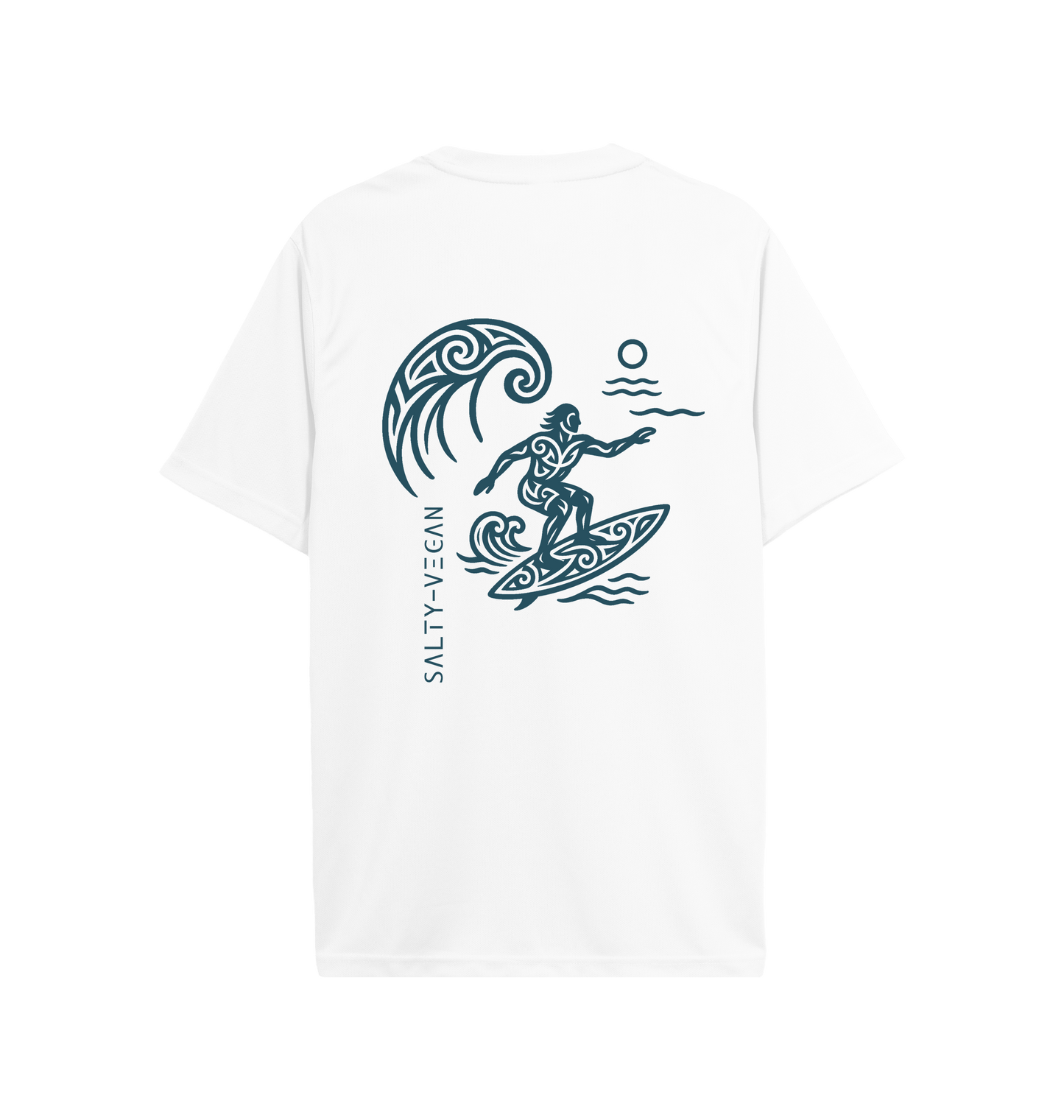 Arctic White Printed T-shirt Back