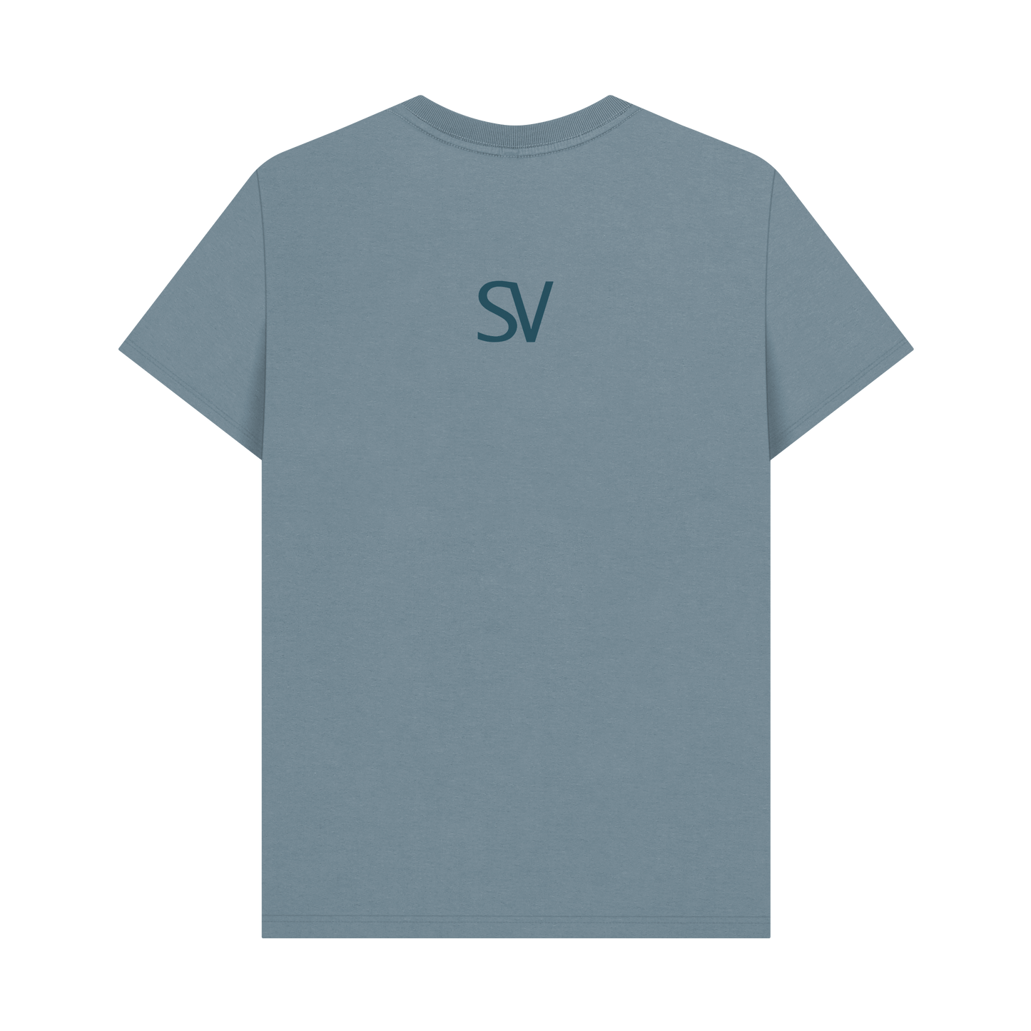 Stone Blue Printed T-shirt Back