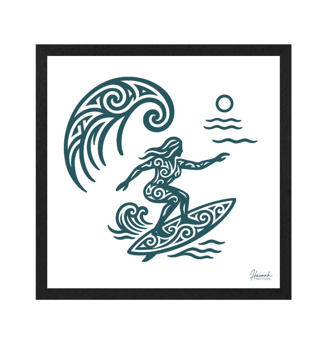 Black Frame Canvas Print Front