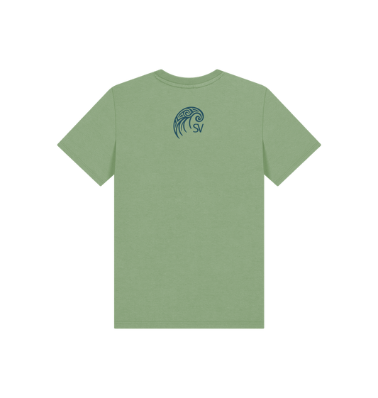Sage Printed Kids T-Shirt Back