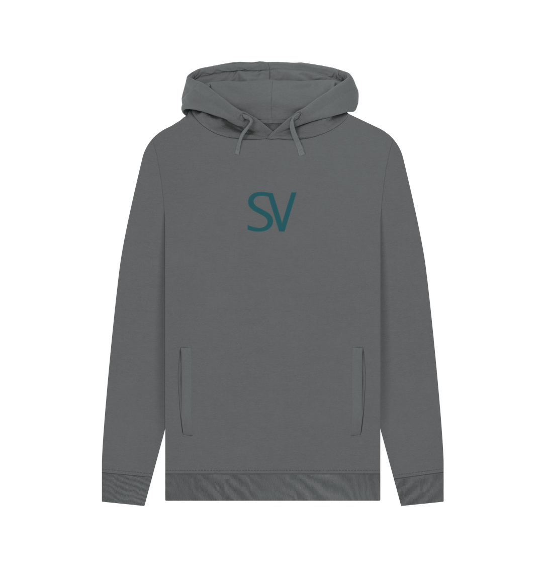 Slate Grey Printed Hoody Front