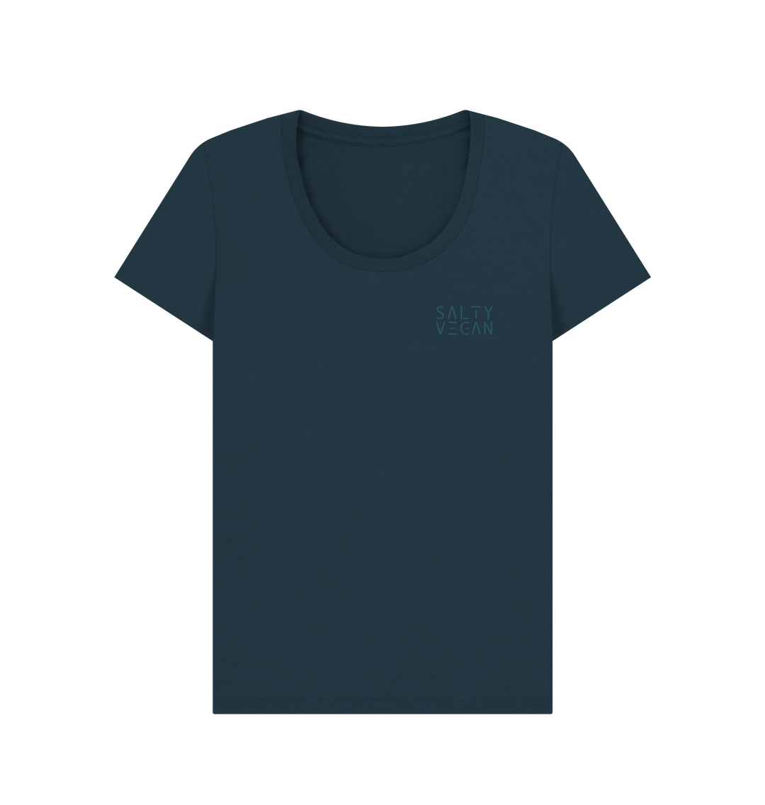 Denim Blue Printed T-shirt Front