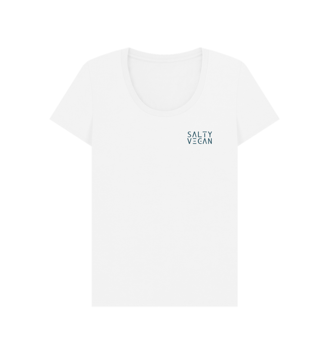 White Printed T-shirt Front