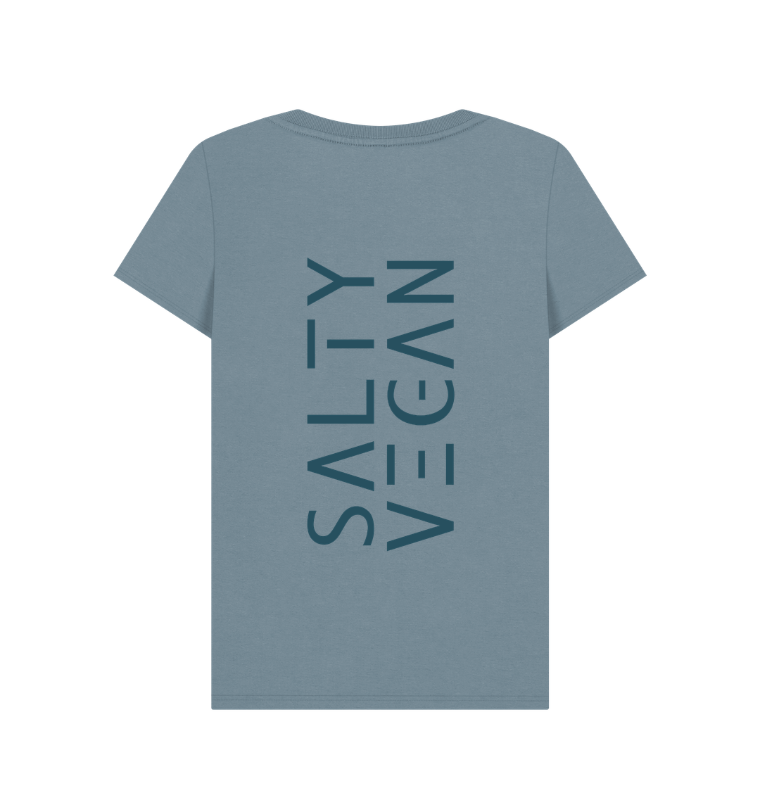 Stone Blue Printed T-shirt Back
