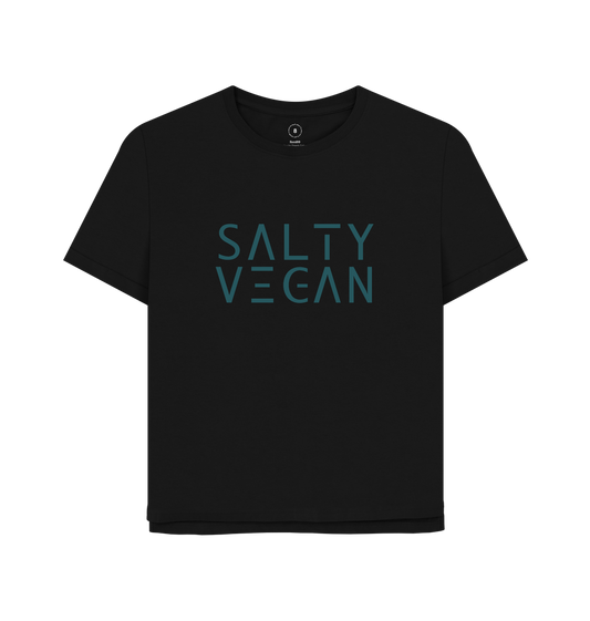 Black Printed T-shirt Front