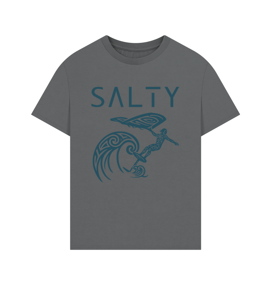 Slate Grey Printed T-shirt Front