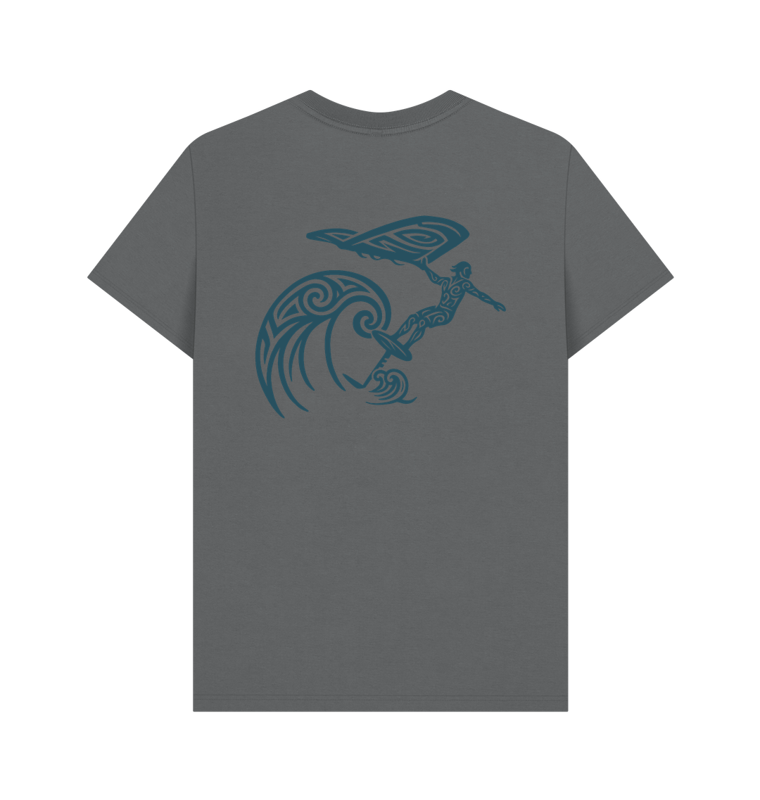 Slate Grey Printed T-shirt Back