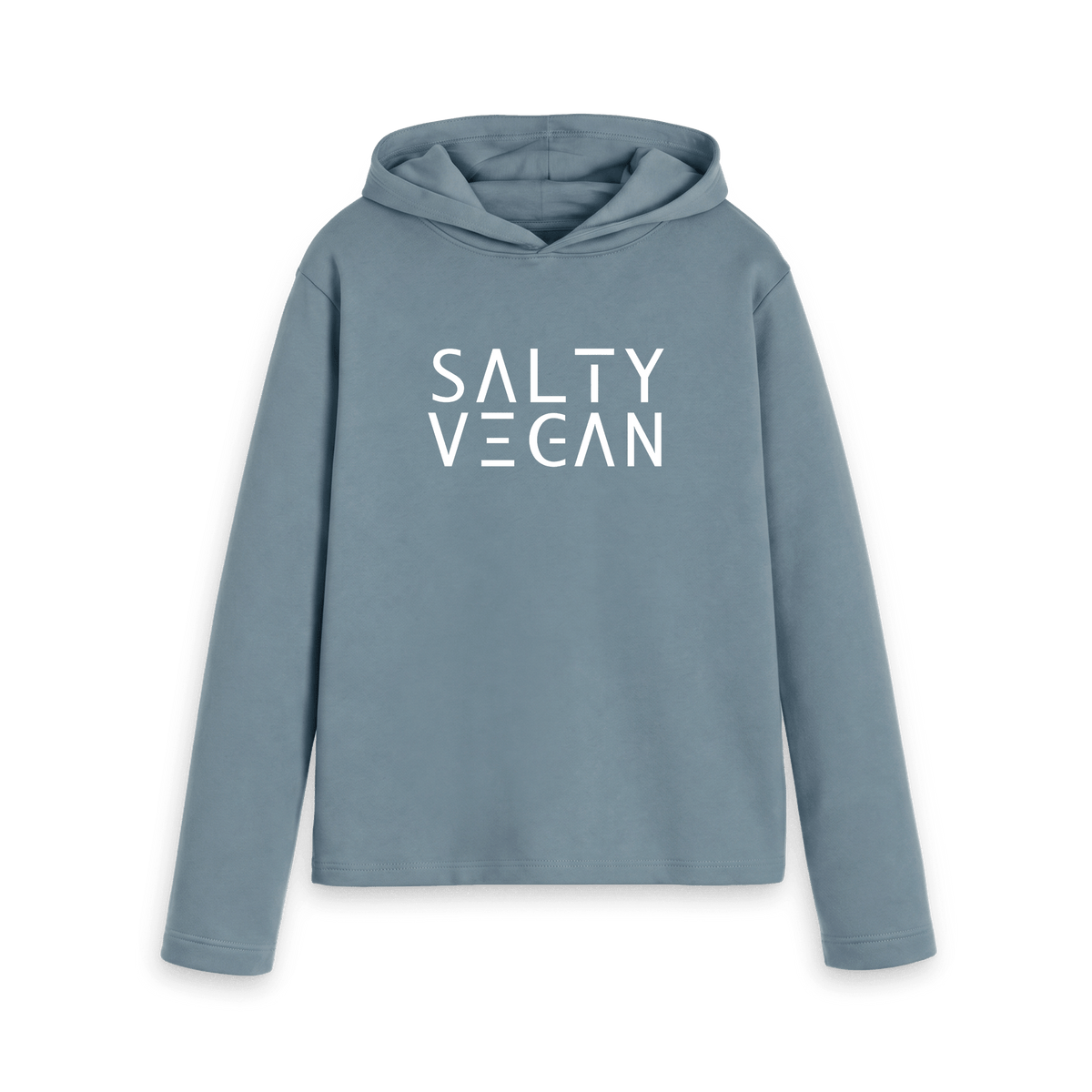 Stone Blue Printed Hoody Front