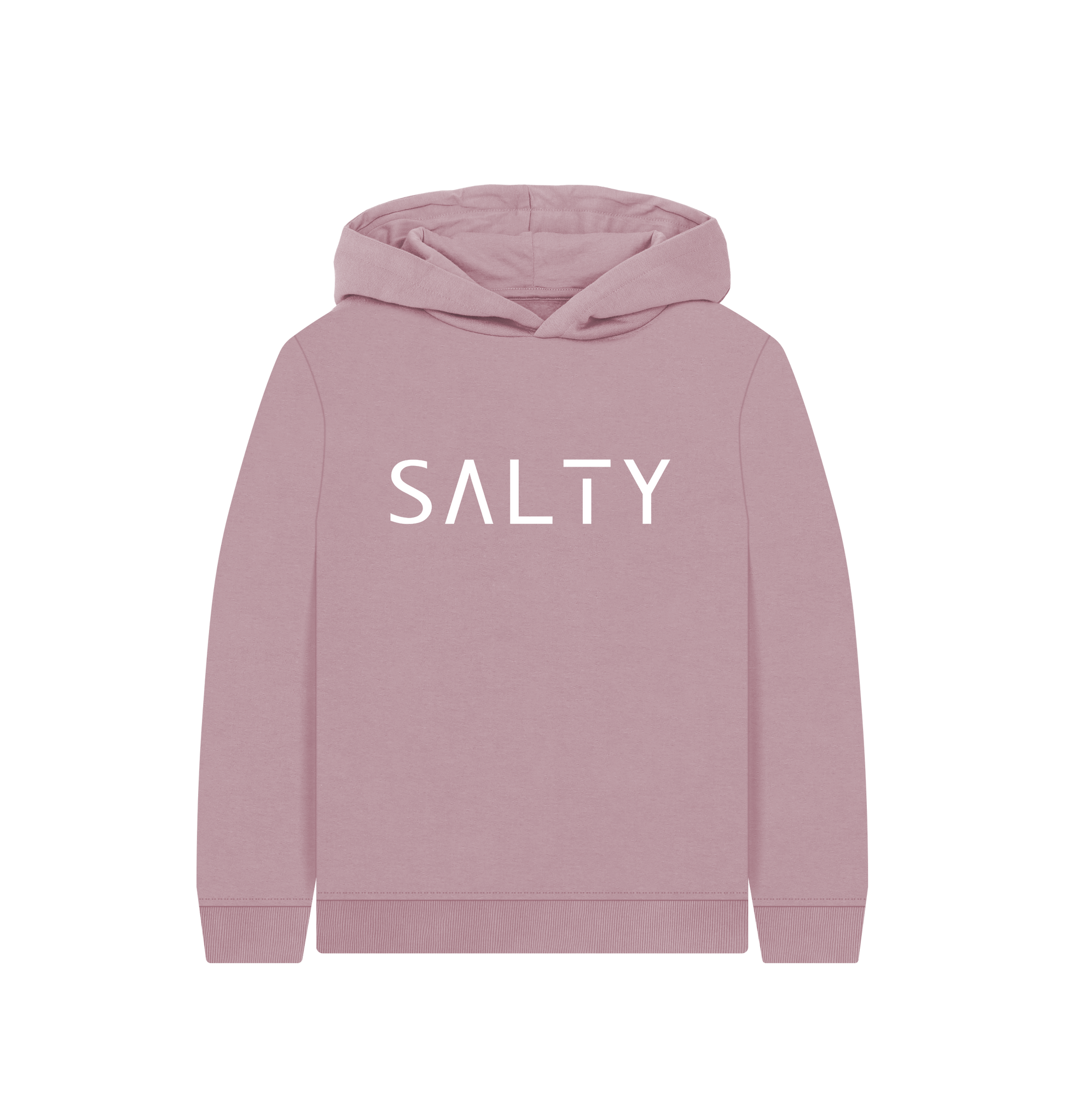 Mauve Printed Kids Hoodie Front