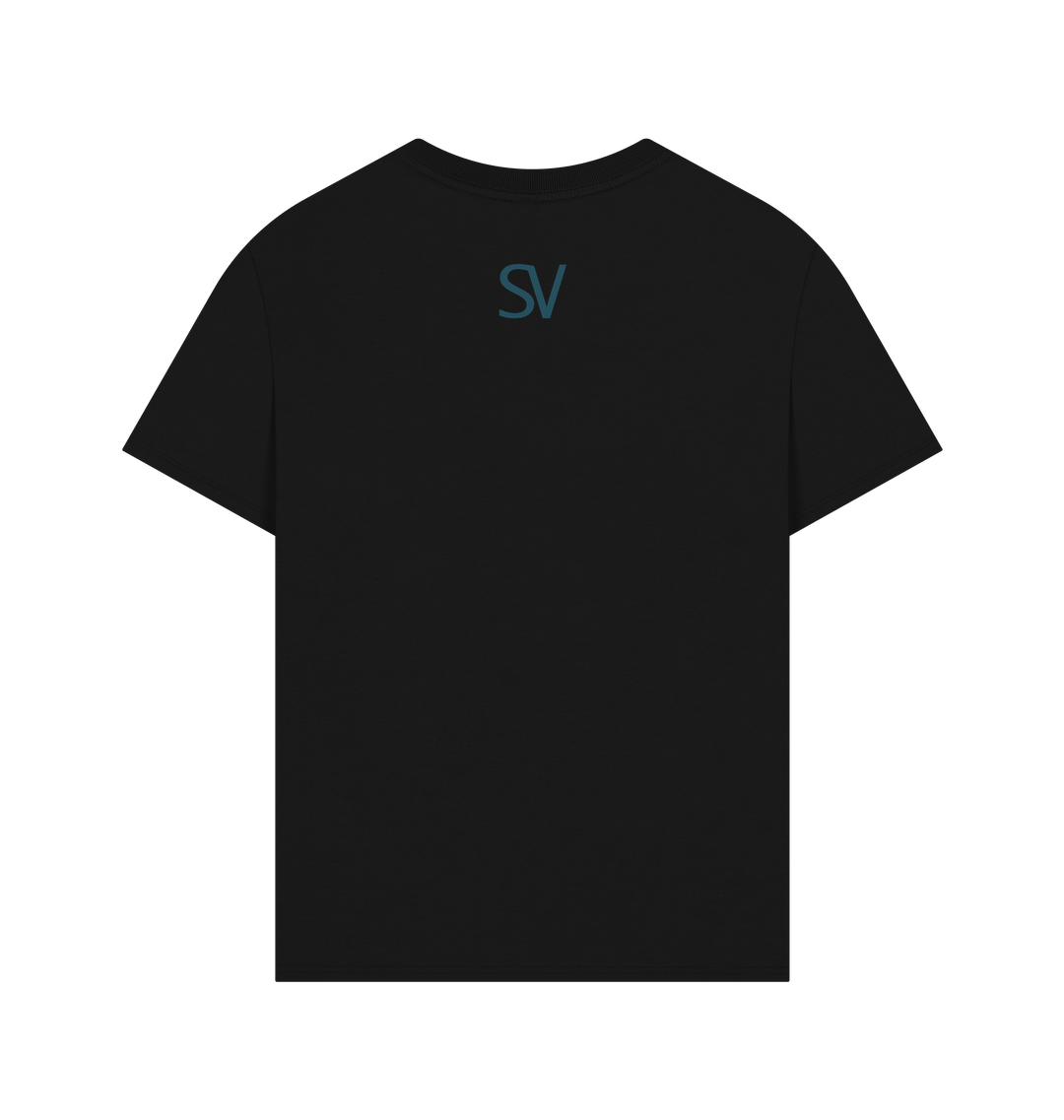 Black Printed T-shirt Back