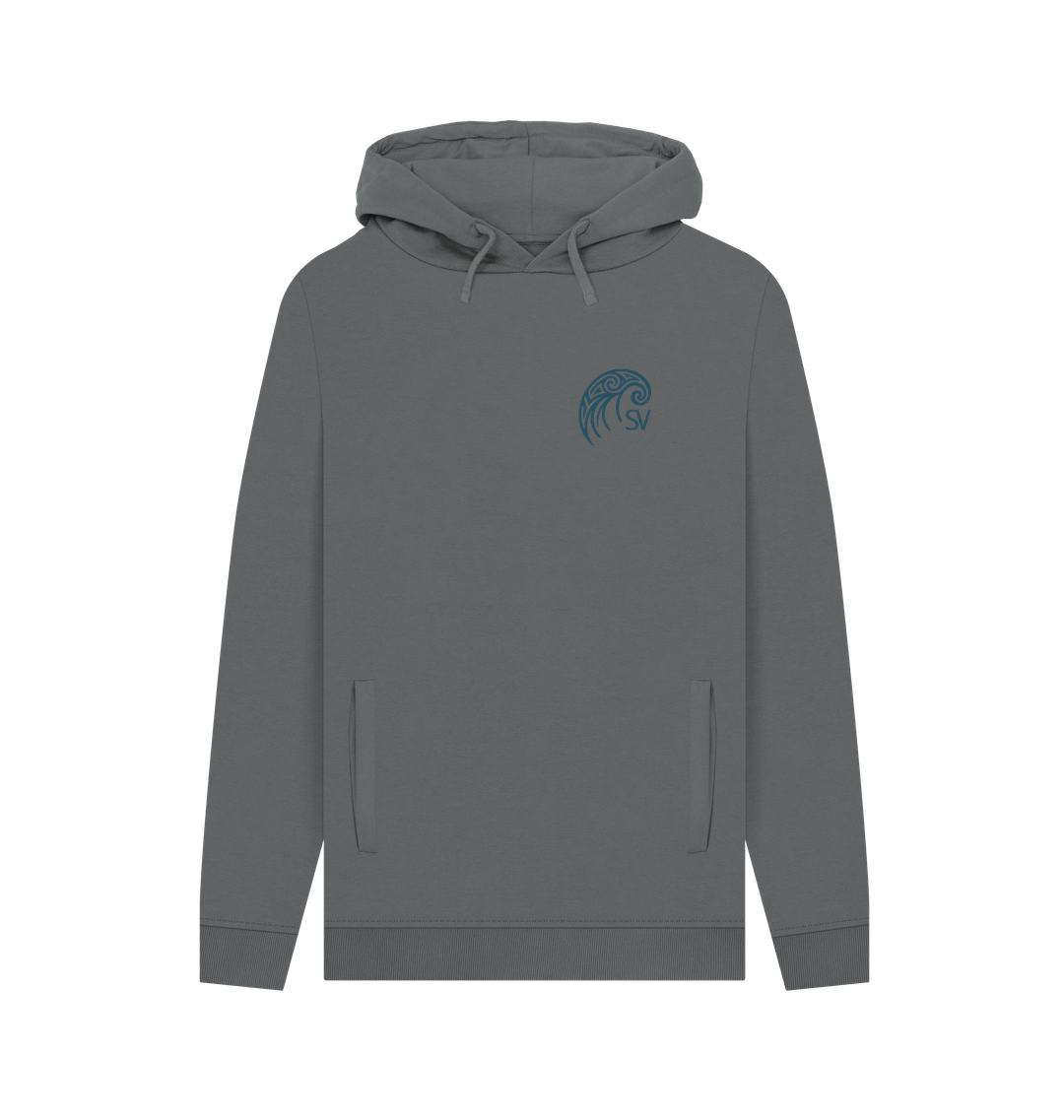 Slate Grey Printed Hoody Front