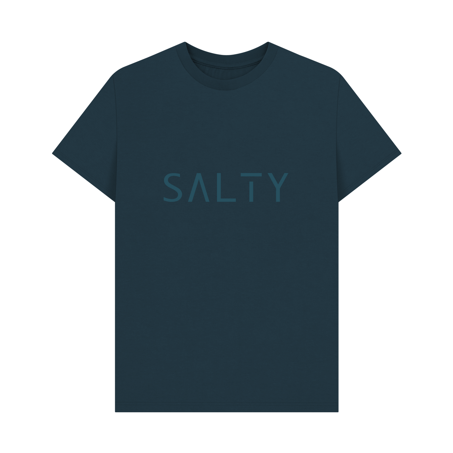 Denim Blue Printed T-shirt Front