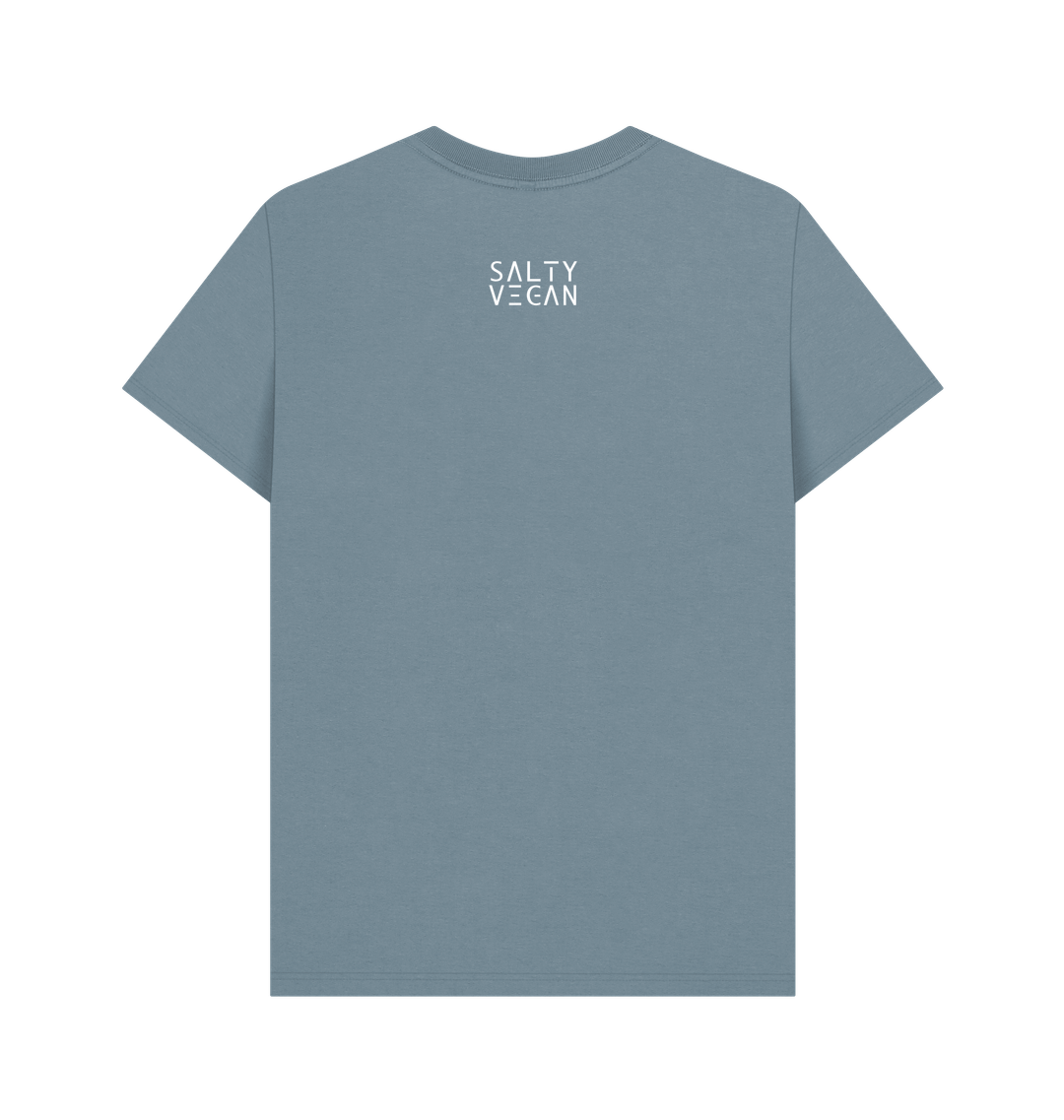Stone Blue Printed T-shirt Back
