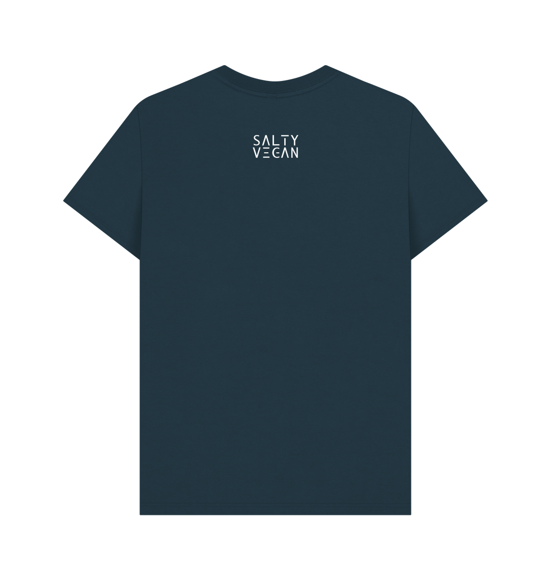 Denim Blue Printed T-shirt Back