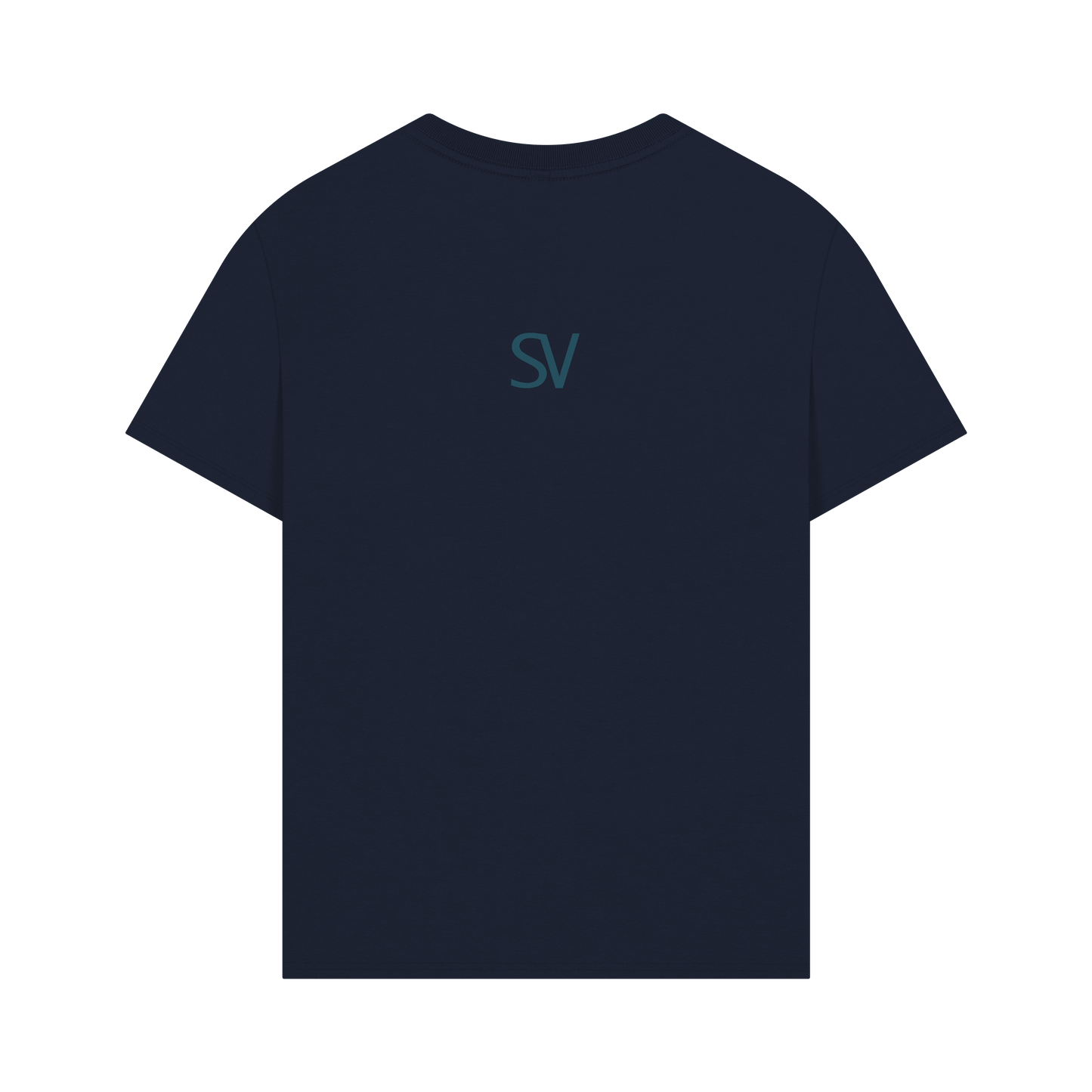 Navy Printed T-shirt Back