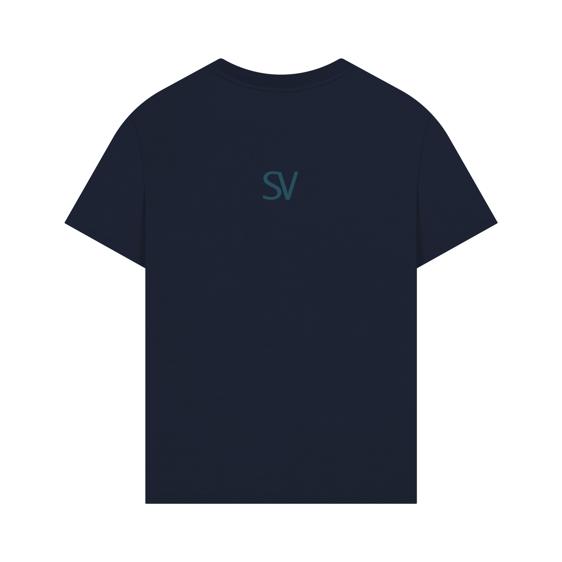 Navy Printed T-shirt Back