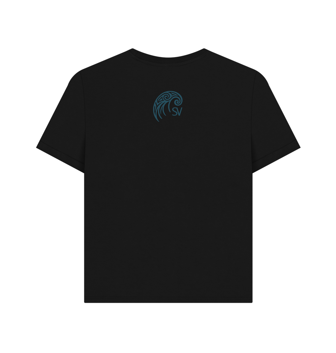 Black Printed T-shirt Back