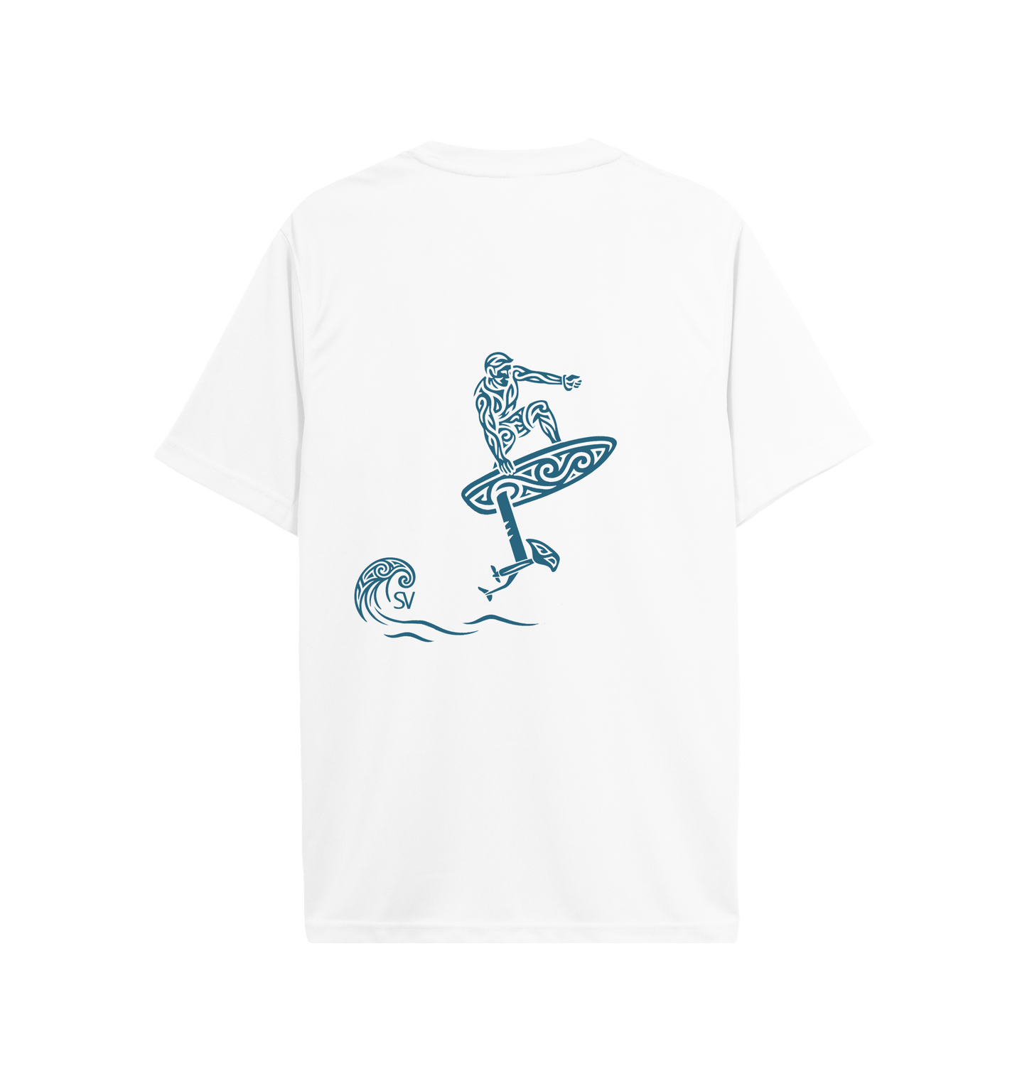 Arctic White Printed T-shirt Back