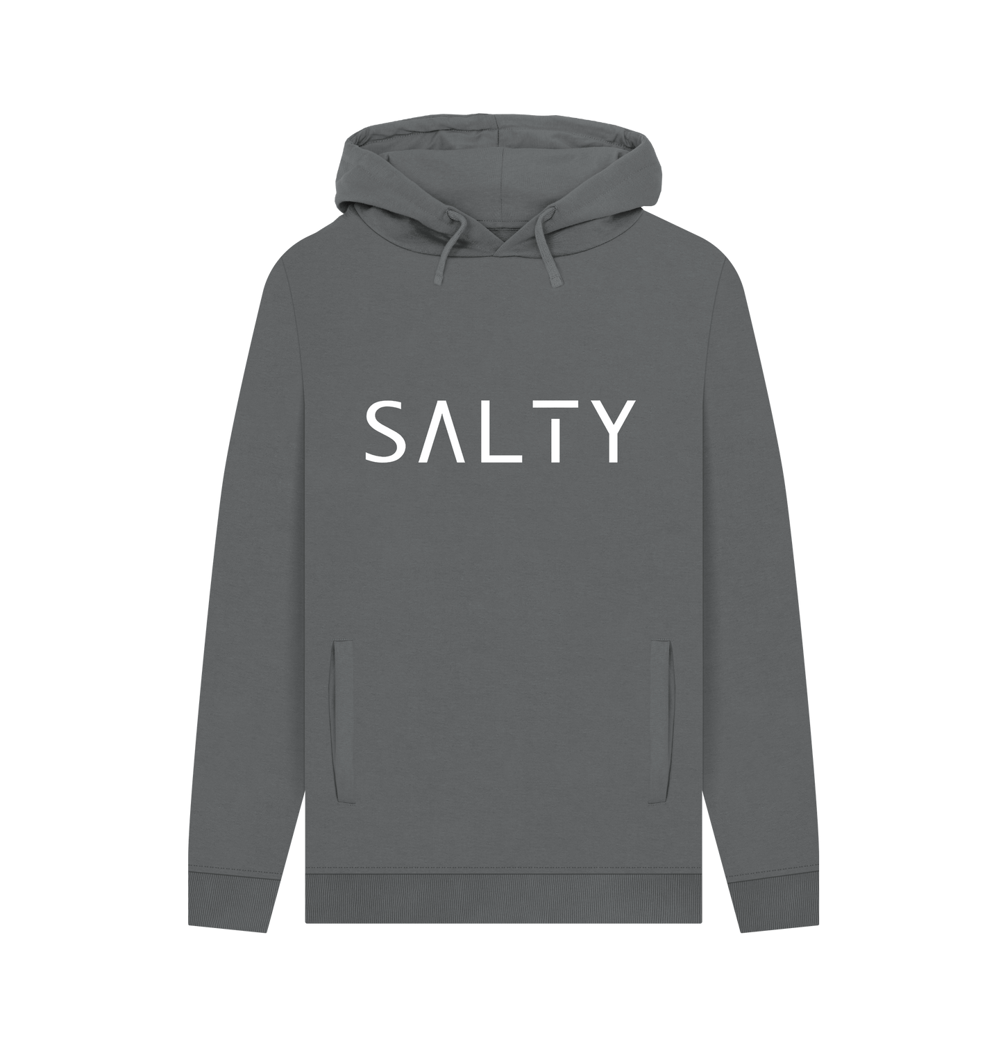 Slate Grey Printed Hoody Front