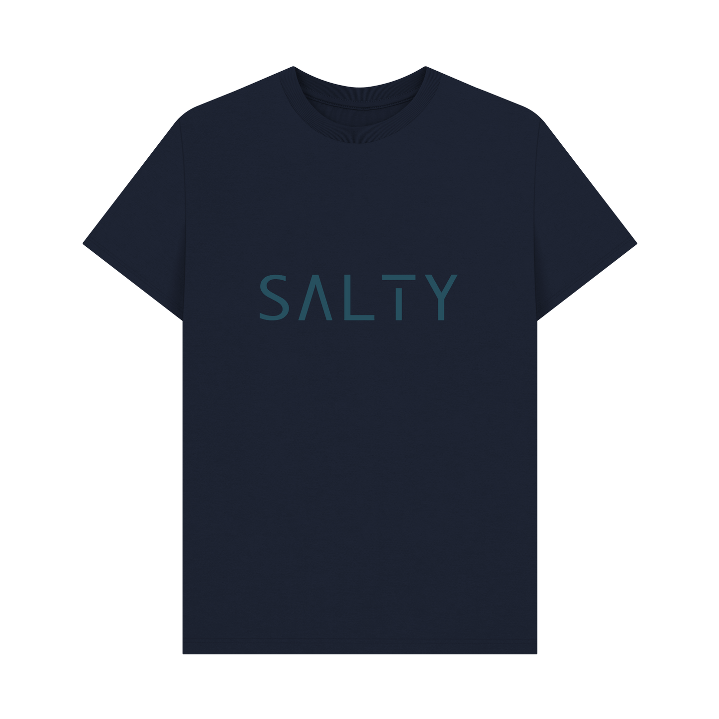 Navy Blue Printed T-shirt Front