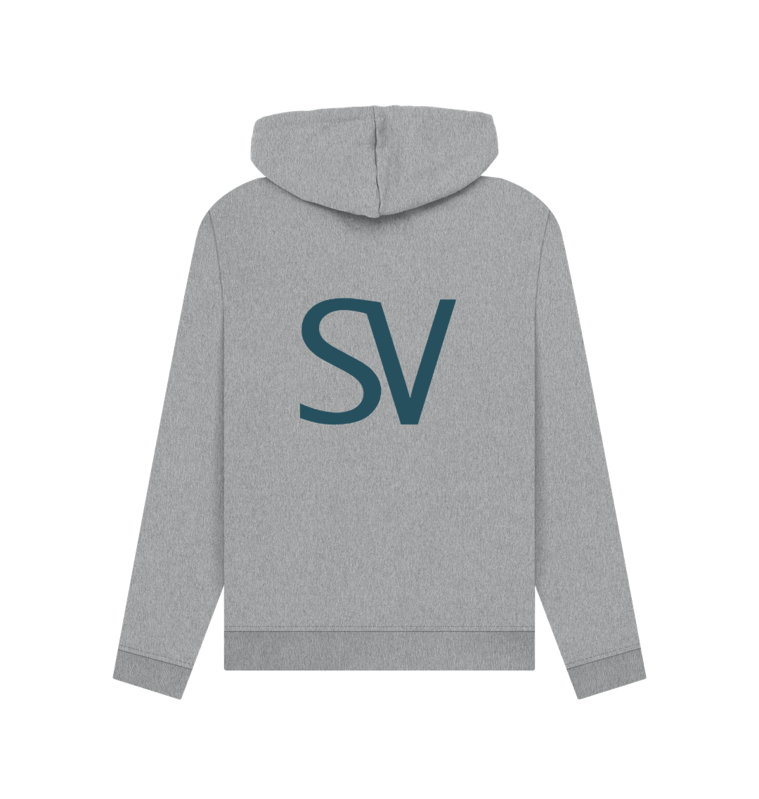 Light Heather Printed Hoody Back