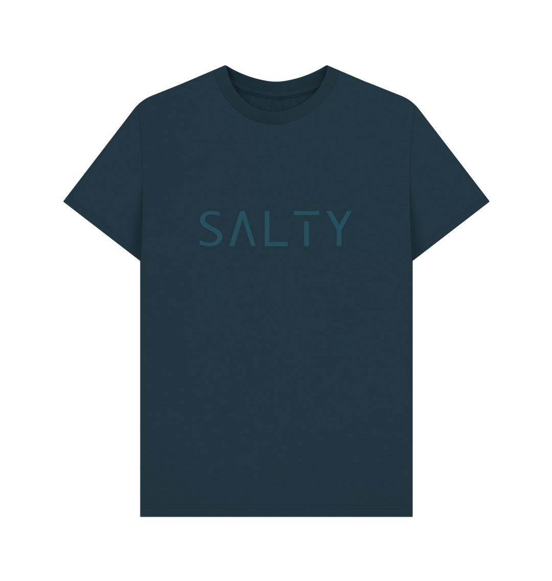 Denim Blue Printed T-shirt Front