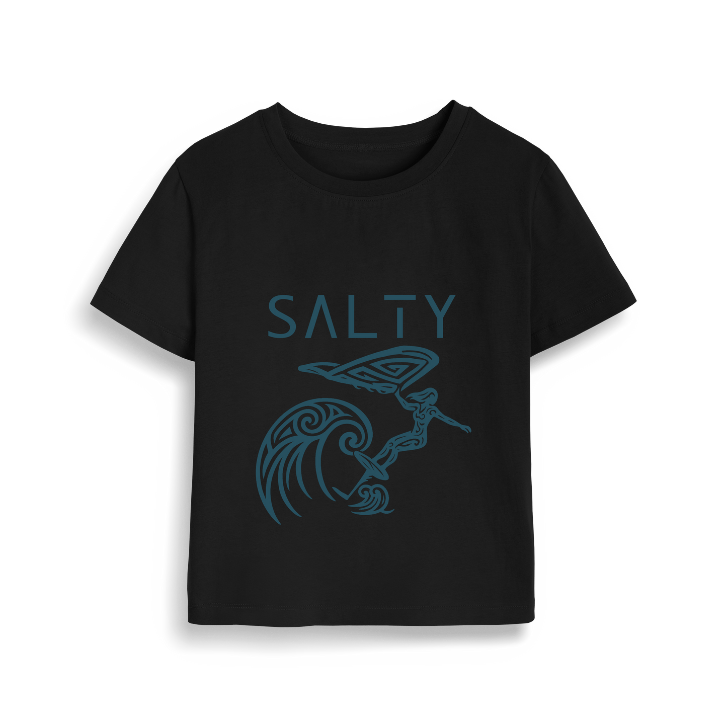 Black Printed T-shirt Front