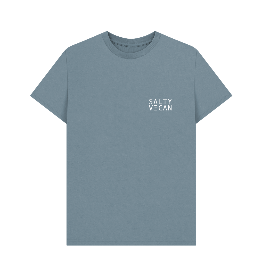 Stone Blue Printed T-shirt Front