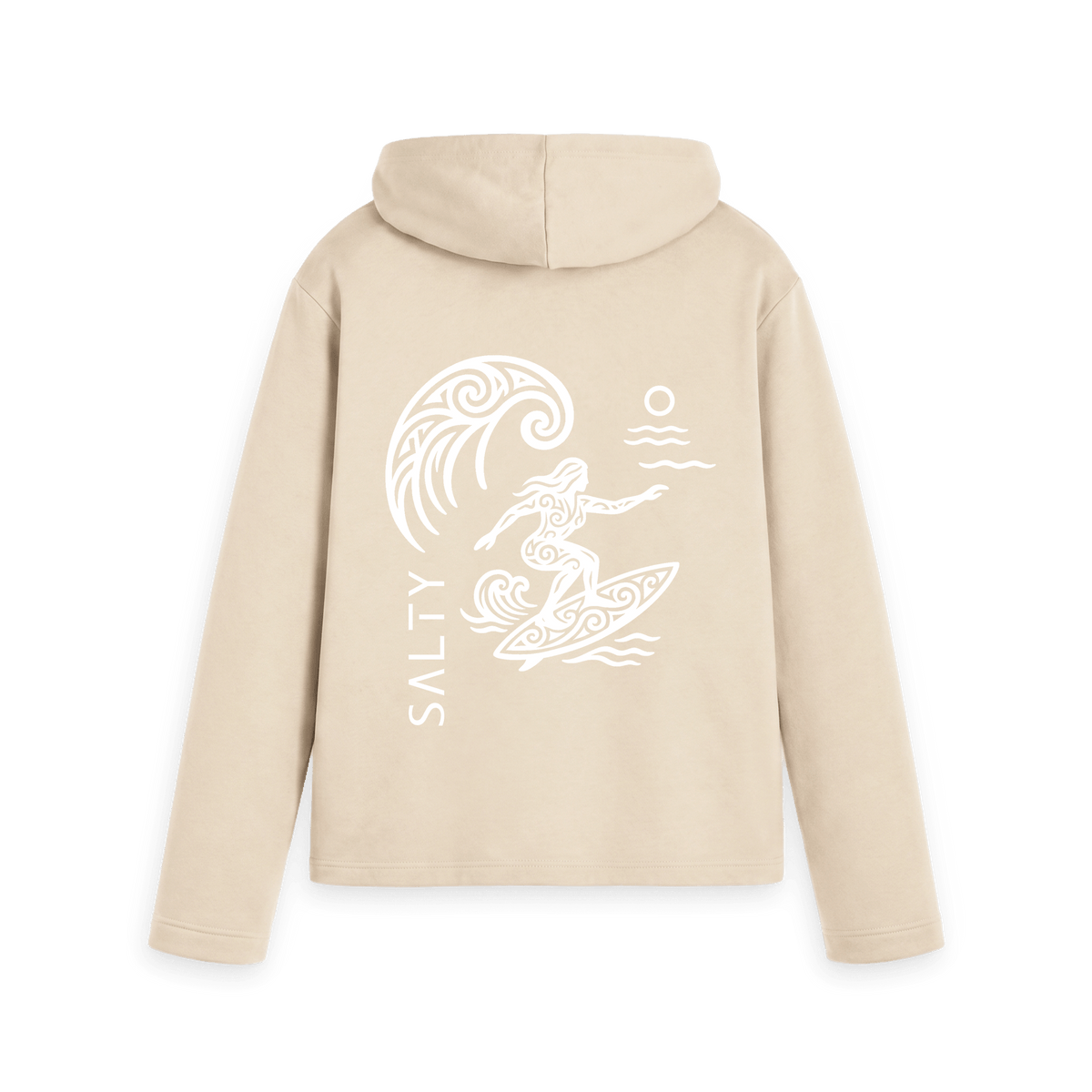 Oat Printed Hoody Back