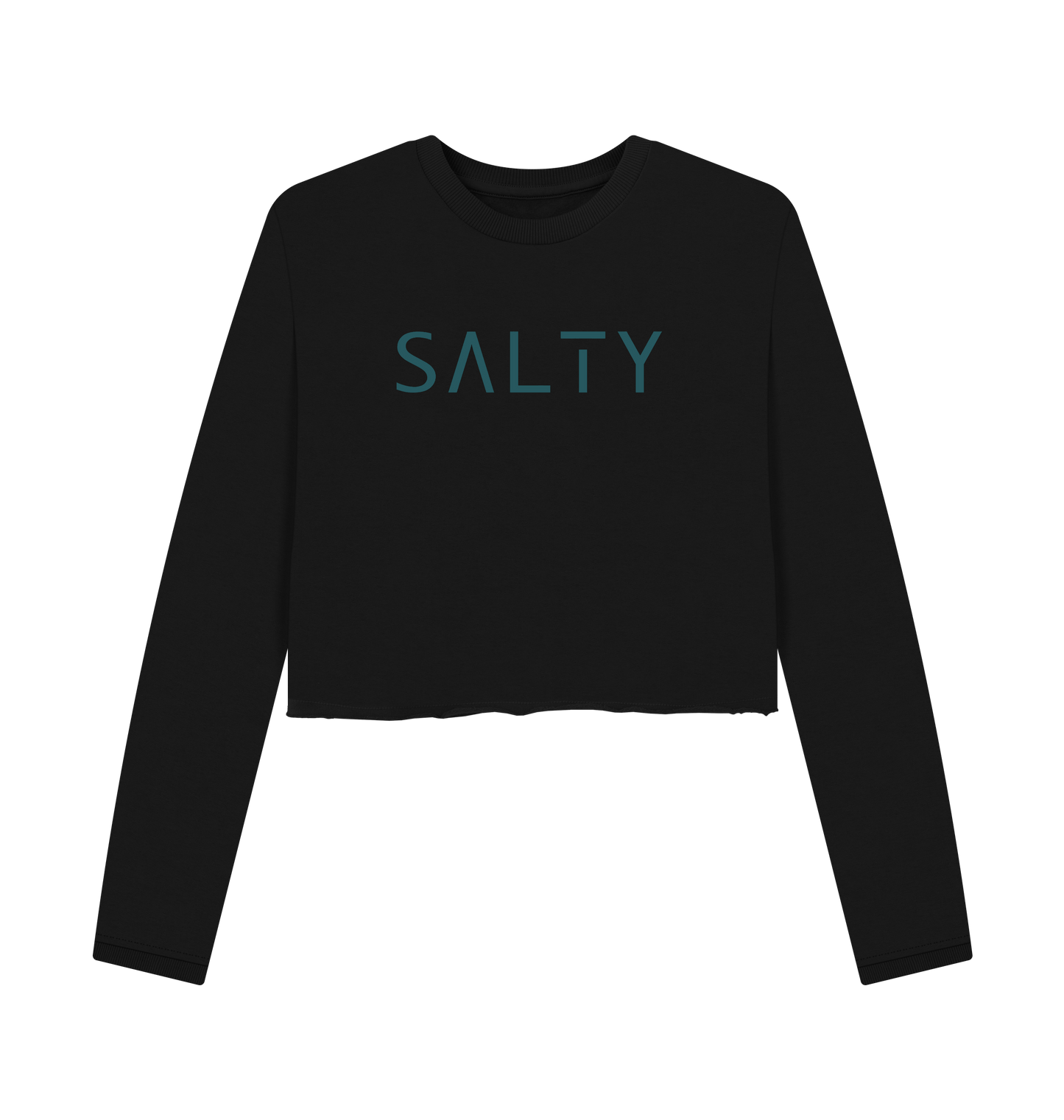 Black Printed Boxy Jumpers Front